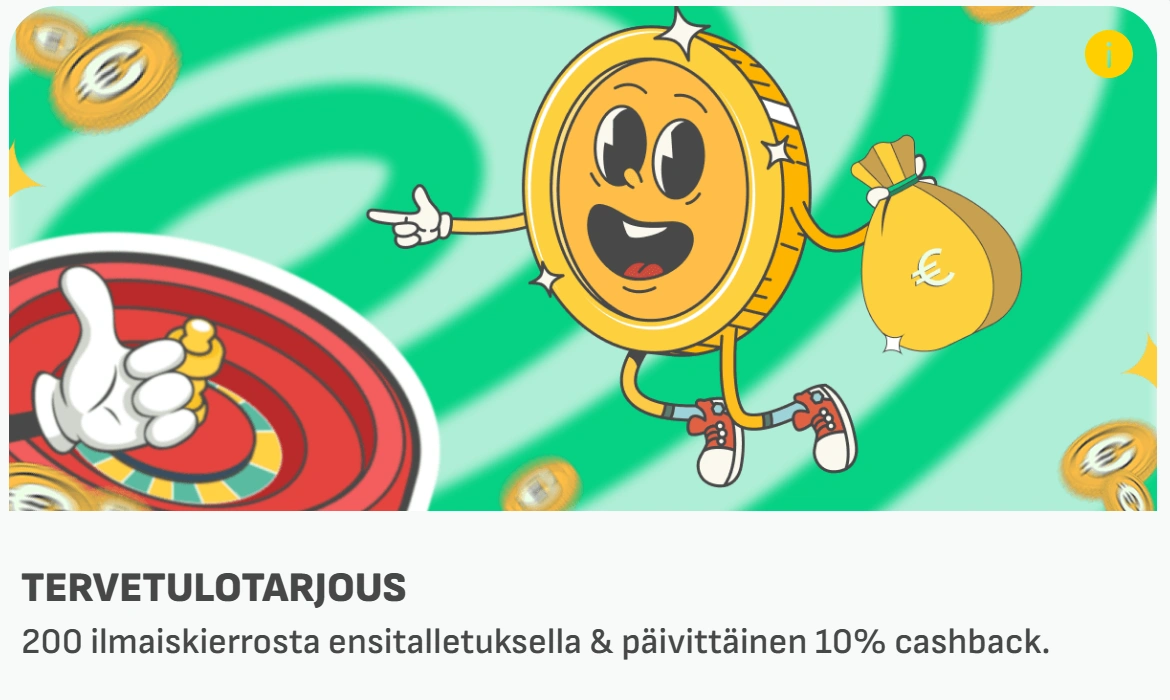 Spinnaus Tervetuliaisbonus